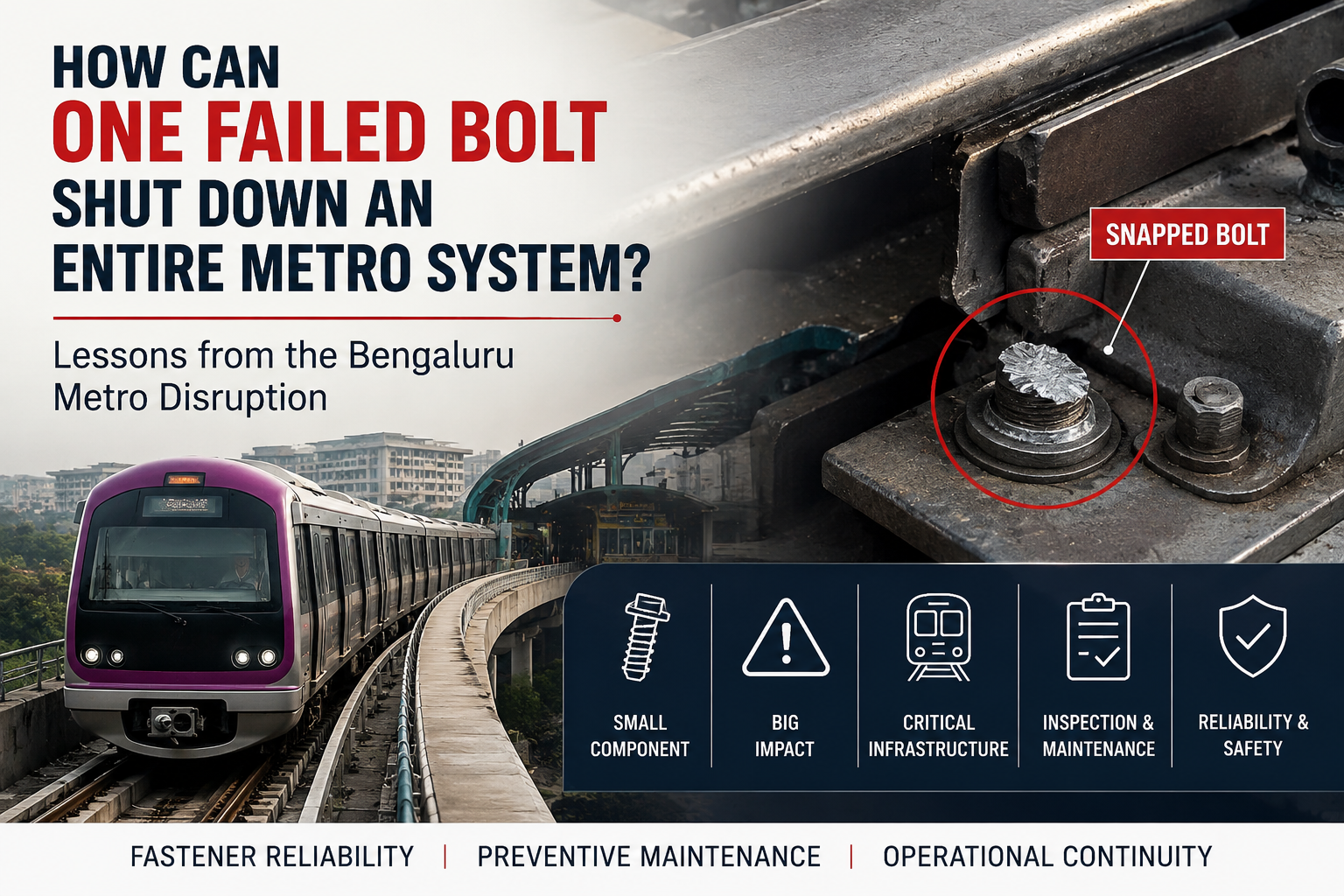 How Can One Failed Bolt Shut Down an Entire Metro System? Lessons from the Bengaluru Metro Disruption