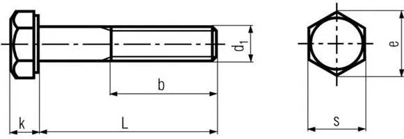 DIN 931 Hex Head Bolt (Partial Thread) | ISO 4014 Technical Datasheet 2 Horizon Inc.