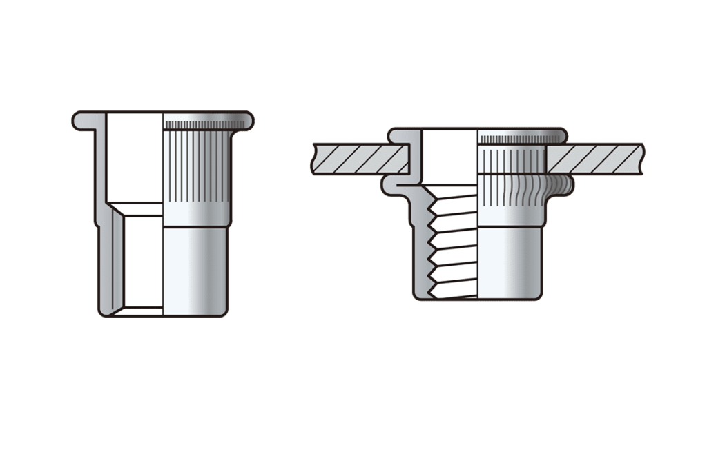 Nut Insert Round Body Large Flange Technical Datasheet 5 Horizon Inc.