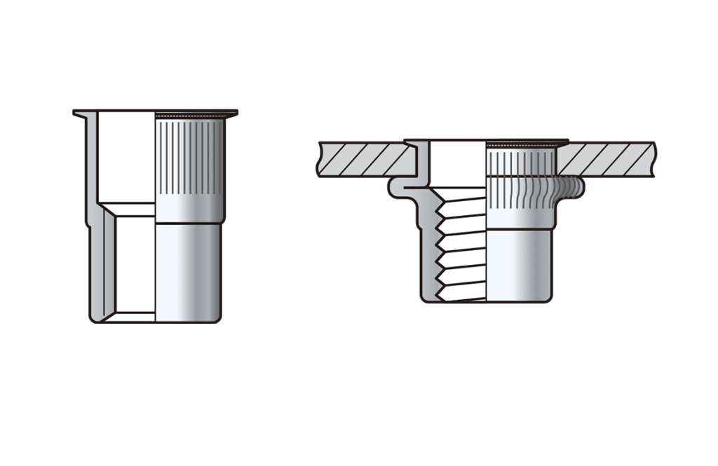 Nut Insert Round Body CSK Flange Technical Datasheet 5 Horizon Inc.