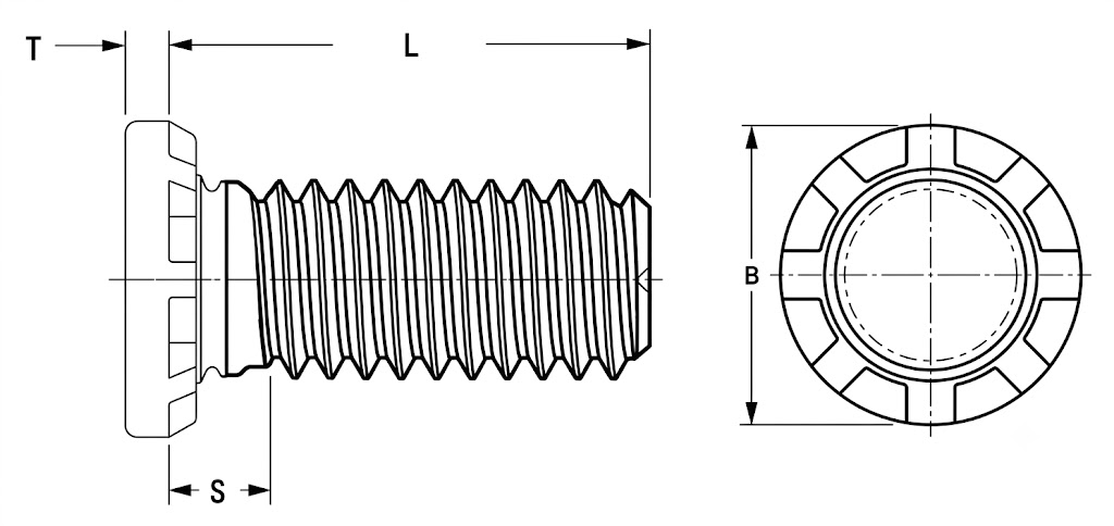 Self Clinching Heavy Duty Studs Technical Datasheet 2 Horizon Inc.